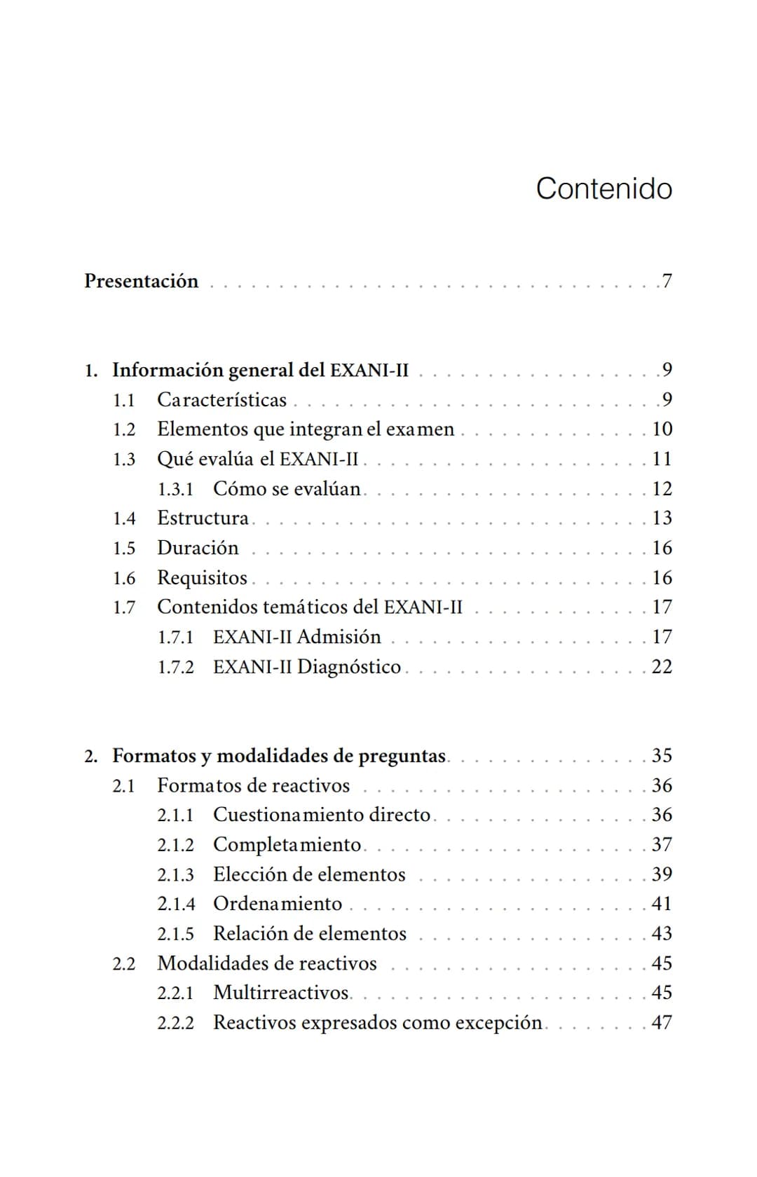 CENEVAL®
GUÍA
EXANI-II
Examen Nacional de Ingreso
a la Educación Superior
24a. edición 2019 # GUÍA
# EXANI·II
Examen Nacional de Ingr