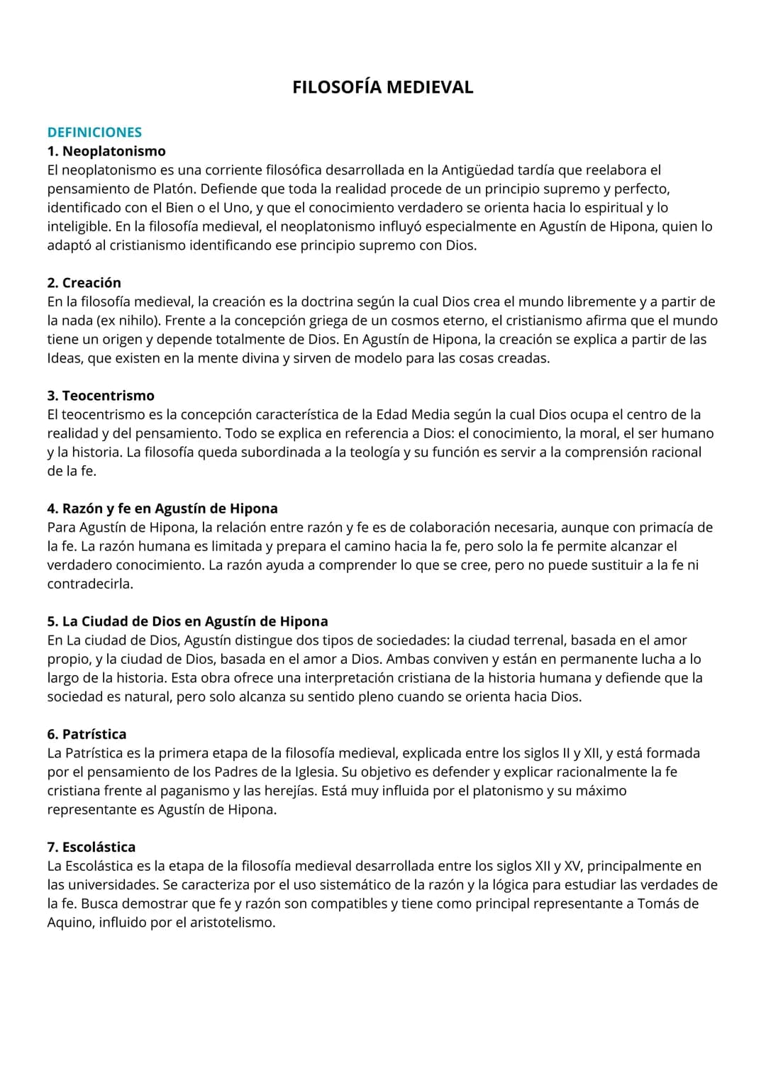 # FILOSOFÍA MEDIEVAL
CONTEXTO HISTÓRICO, CULTURAL Y FILOSÓFICO
La Edad Media se extiende aproximadamente desde el siglo V hasta el siglo X