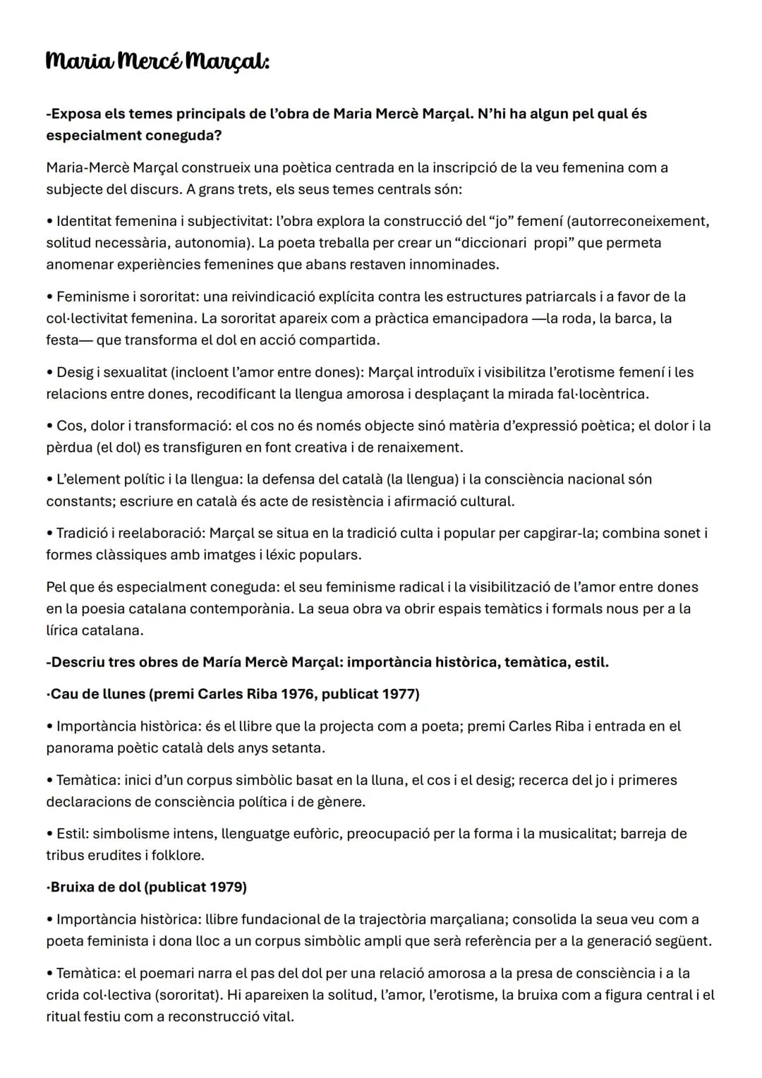 # Literatura valencià
RESPECTE AL CONTINGUT O A LA TEMÀTICA:
- Quins referents o elements de la realitat trobem (persones, noms de lloc, e