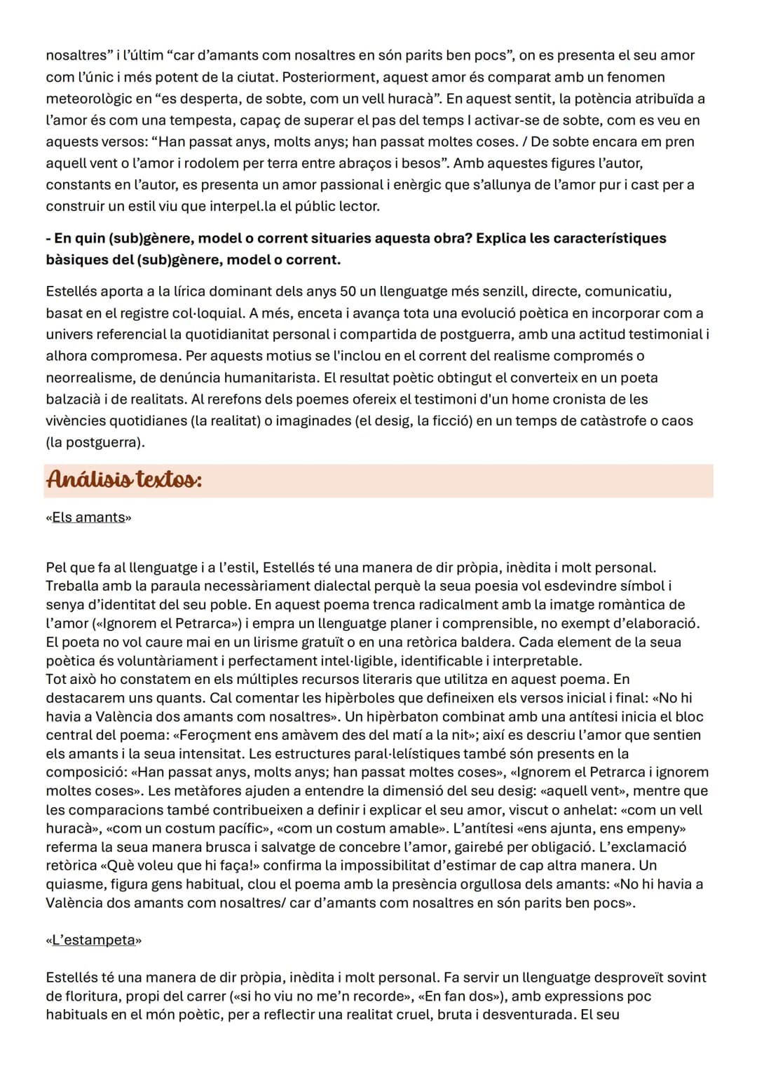 # Literatura valencià
RESPECTE AL CONTINGUT O A LA TEMÀTICA:
- Quins referents o elements de la realitat trobem (persones, noms de lloc, e