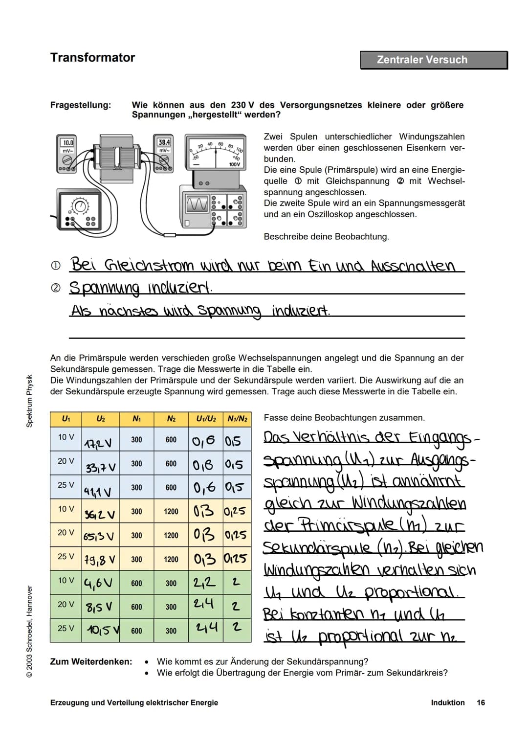 # Transformatior - Tilb 2
## Hochspannungstransformator
Ein Hochspannungstransformator ist ein Transformator, welcher für eine sehr hohe W
