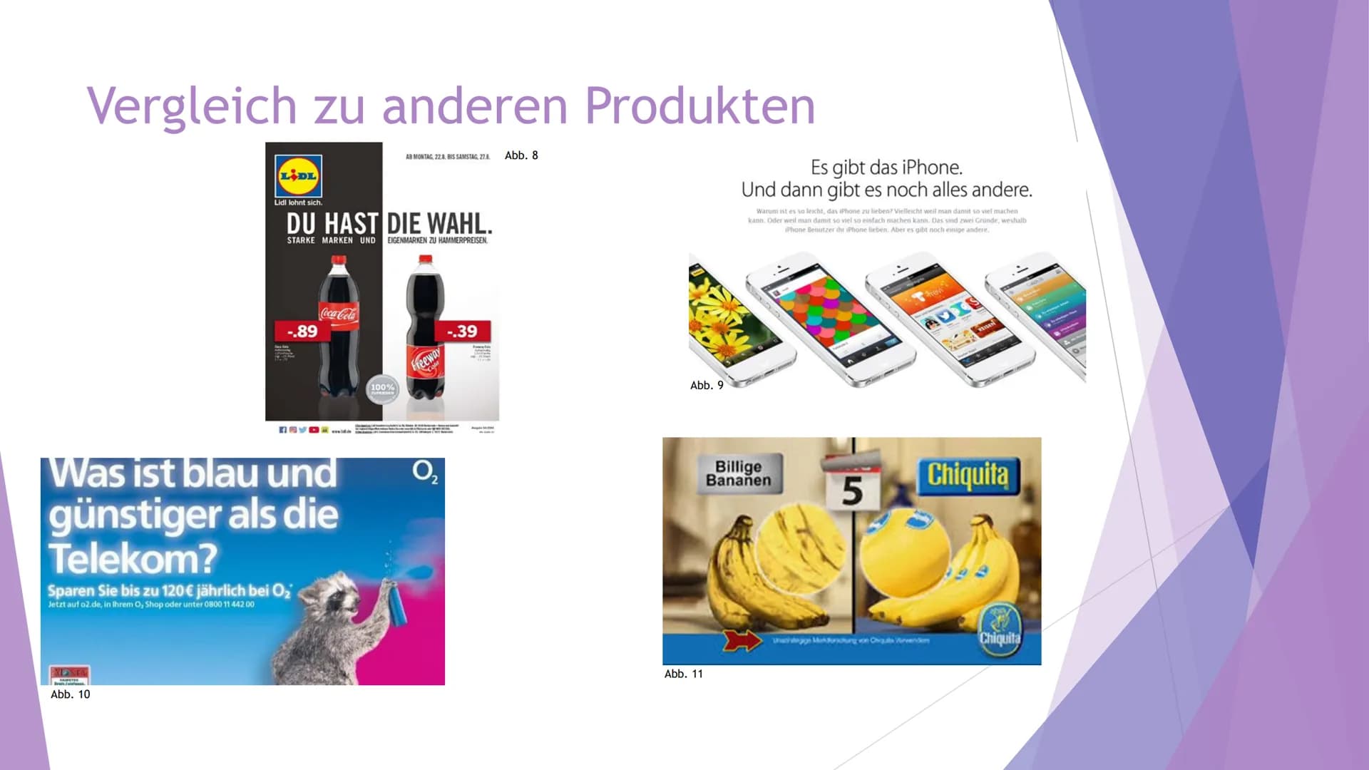 Wie beeinflusst uns
Werbung? # Was ist Werbung?
- Information über Produkt, Dienstleistung oder Idee
- soll zum Kauf anregen
- Fernsehen, Ra
