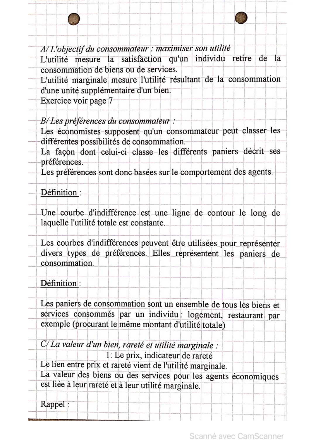 <h2>Les choix économiques et leurs déterminants</h2>
<h3>Les choix rationnels :</h3>
<p>Dans un monde de rareté, les agents économiques (mé