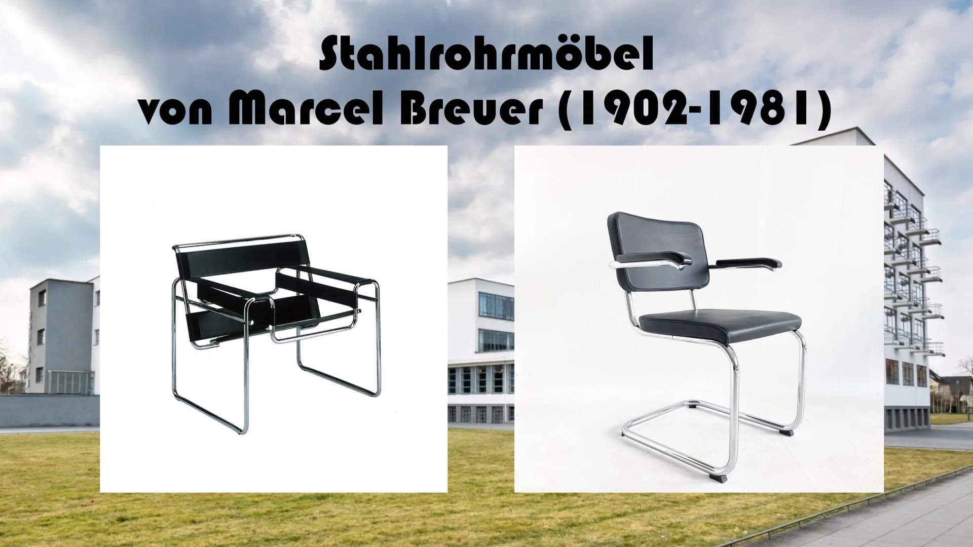 # Bauhaus
Ikone der Moderne # Gliederung
1. Geschichte und Phasen des Bauhauses
2. Merkmale des Bauhauses
3. Merkmale der Architektur
4. Mer