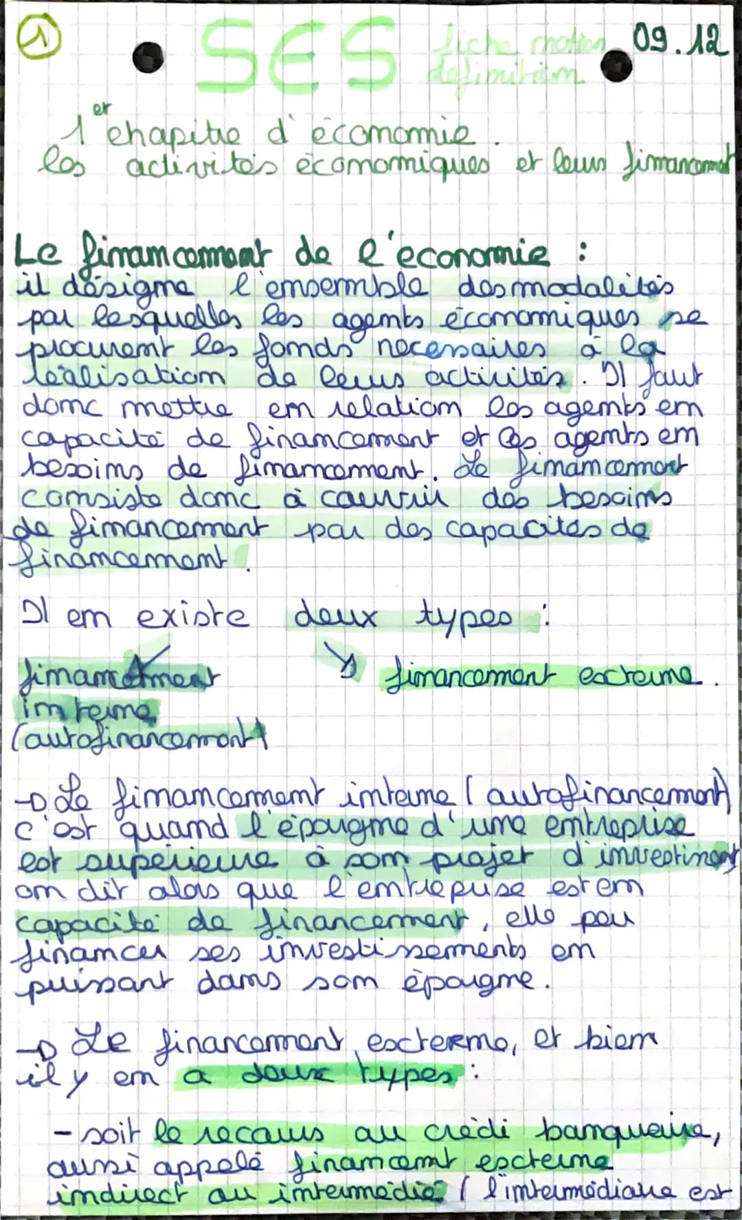 - •SES 09.12
er
1 chapitre d' ecomomie
los activités économiques et leur fimancarmal
Le fimam coment de l'economie :
ncom
il des desigme l'