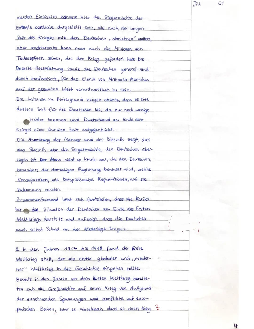 Geschichte LK
Q1
Klausur Nr.4
16.5.2022
Zwischen Kaiserreich und Republik:
Deutschland am Ende des Ersten Weltkriegs
Aufgaben:
1. Analysiere