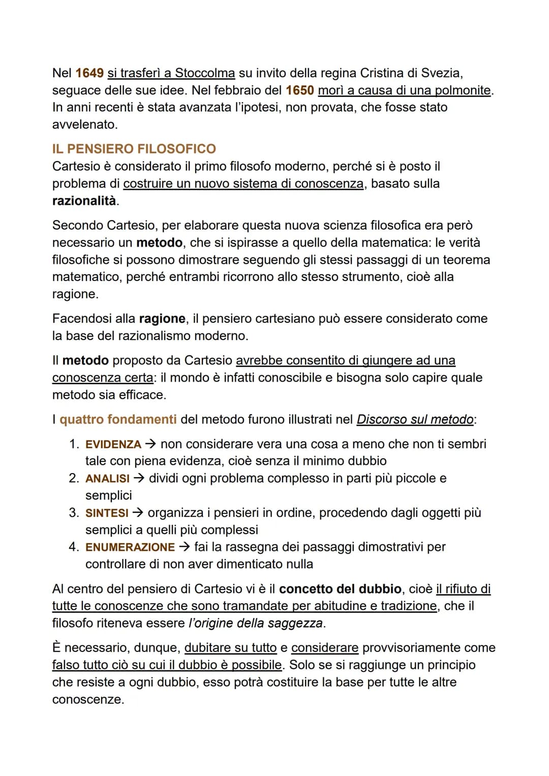 # Cartesio
INTRODUZIONE
Cartesio, nato nel 1596 in Francia, è stato uno dei
principali filosofi dell'età moderna, nonché un
importante scie