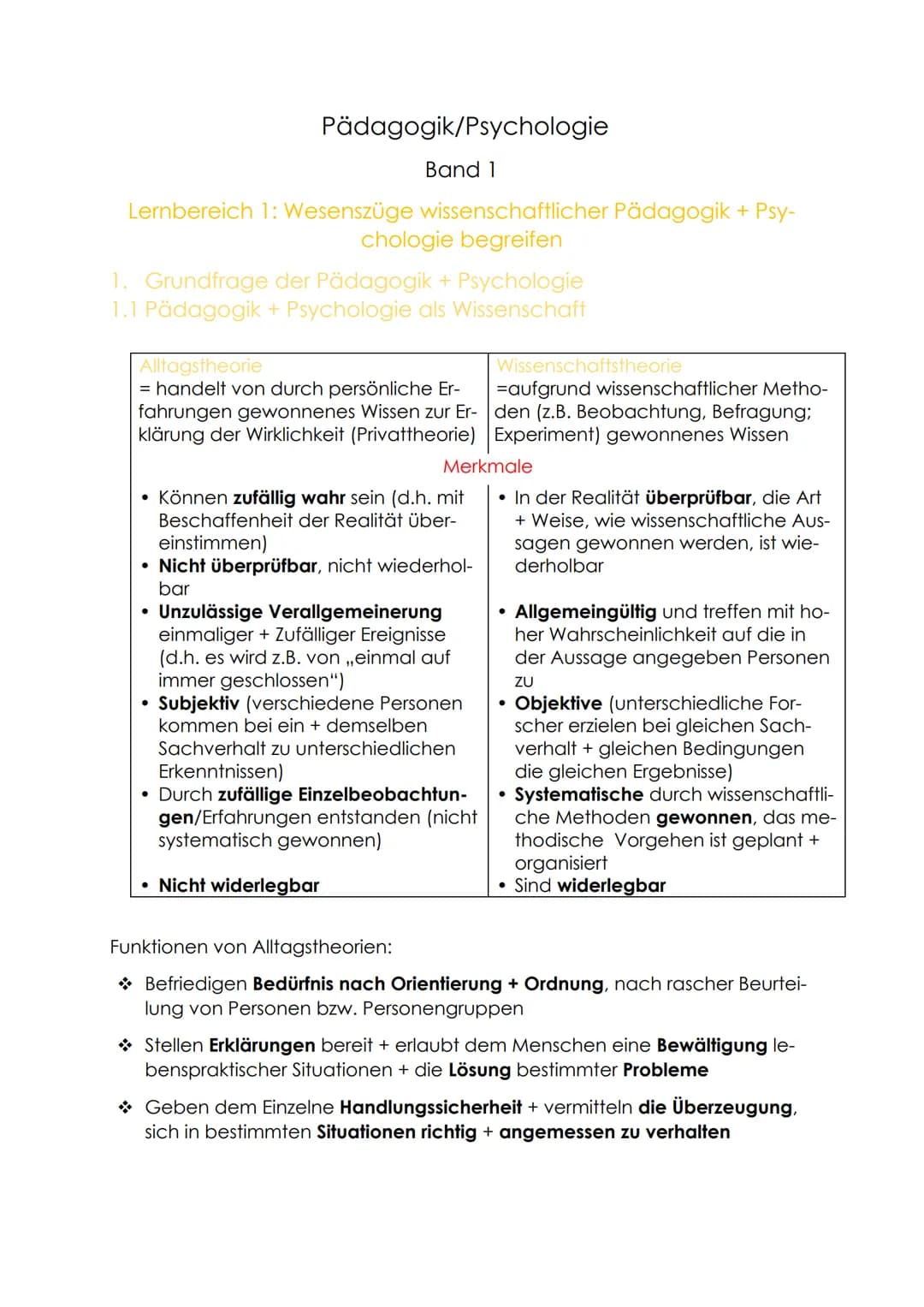# Pädagogik/Psychologie
Band 1
Lernbereich 1: Wesenszüge wissenschaftlicher Pädagogik + Psy-
chologie begreifen
1. Grundfrage der Pädagogi