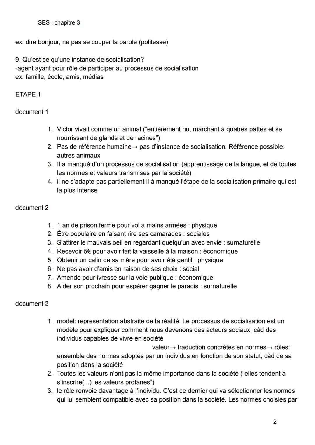 SES: chapitre 3
chapitre 3 comment devenons nous des acteurs sociaux
I- le processus de socialisation
2. Combien de temps dure le process