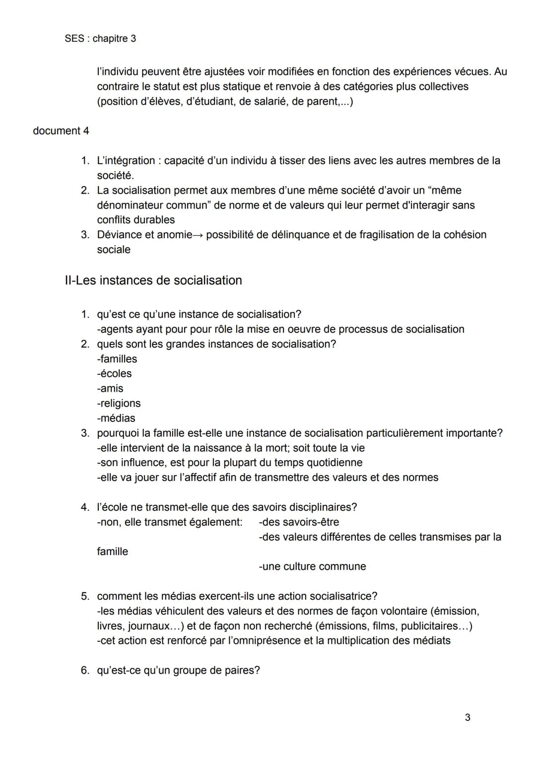 SES: chapitre 3
chapitre 3 comment devenons nous des acteurs sociaux
I- le processus de socialisation
2. Combien de temps dure le process