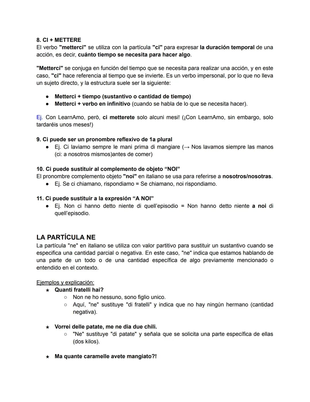 # GRAMÁTICA
PRONOMI COMBINATI
PRONOMI DIRETTI + INDIRETTI
Pronombres Directos (DIRETTI)
Los pronombres directos son muy parecidos al españo