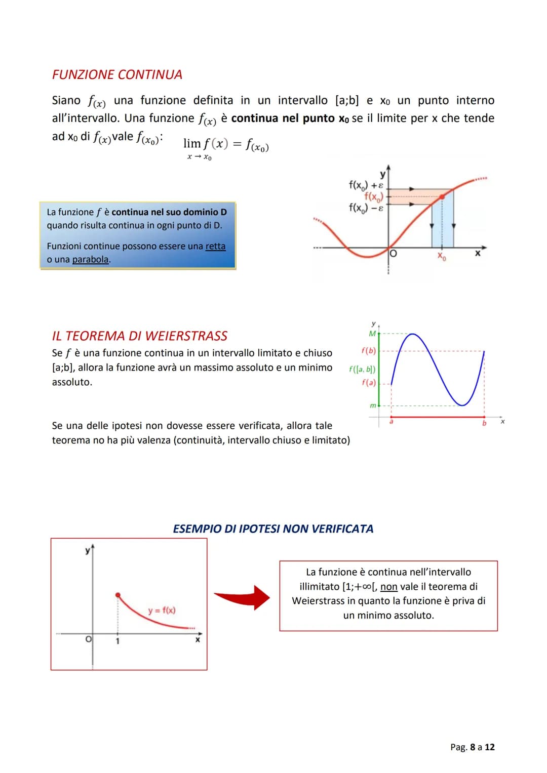 # MATEMATICA
DEFINIZIONE DI FUNZIONE
Dati due sottoinsiemi A e B (non vuoti) di R, una funzione f(x) da A a Bè una
relazione che associa ad