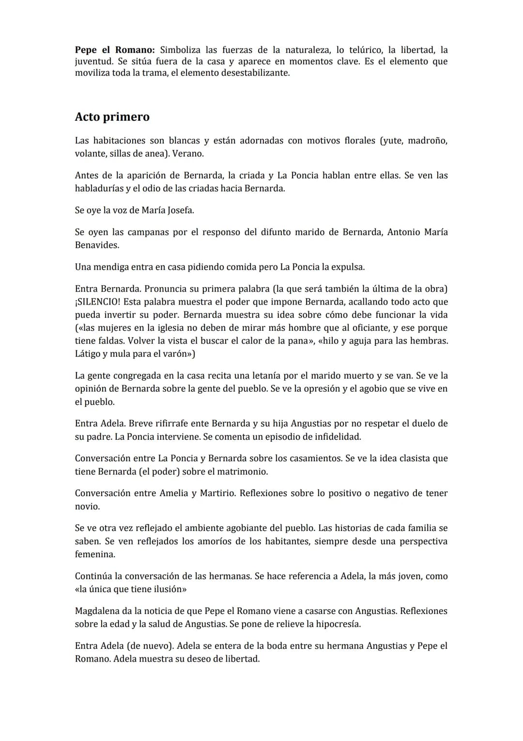 <p>La casa de Bernarda Alba es una obra teatral que presenta una serie de personajes que simbolizan diferentes aspectos de la sociedad y la