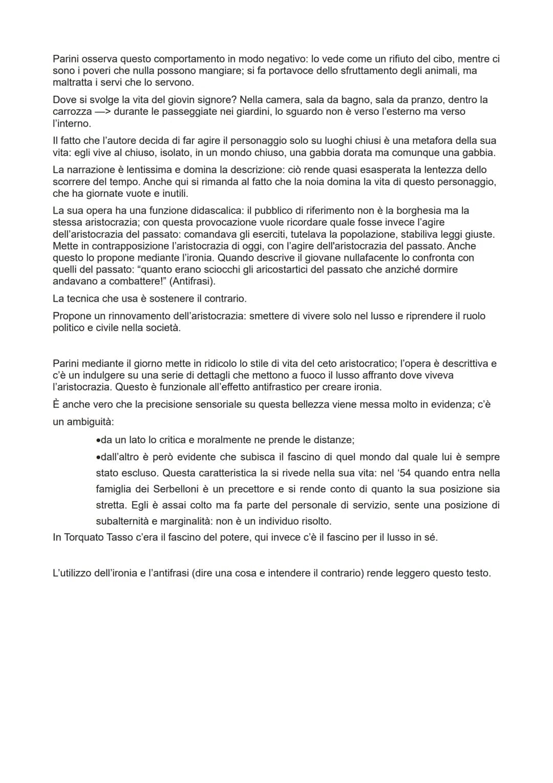 # La poetica di Giuseppe Parini
La poesia deve essere illuminata dallo spirito filosofico. Deve avere la finalità dell'utile, insegnare
qua