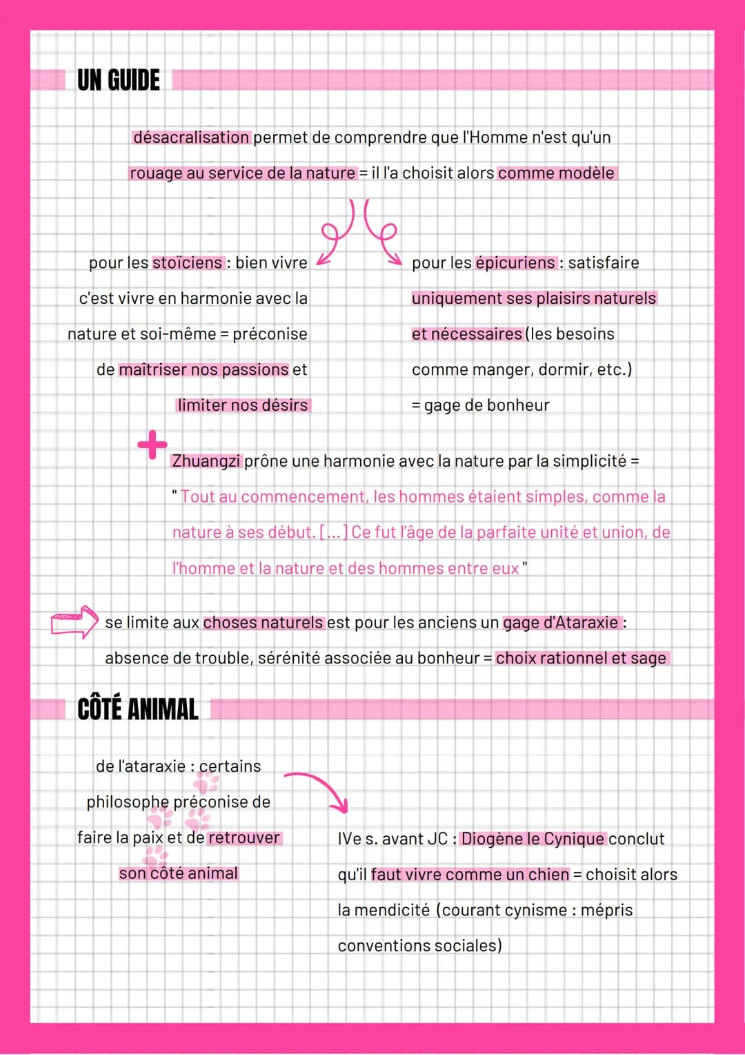 # La nature
**DÉFINITION**
du latin "natura" il correspond à :
- l'action de faire n'aître
- l'état naturel des choses
- l'ordre des ch