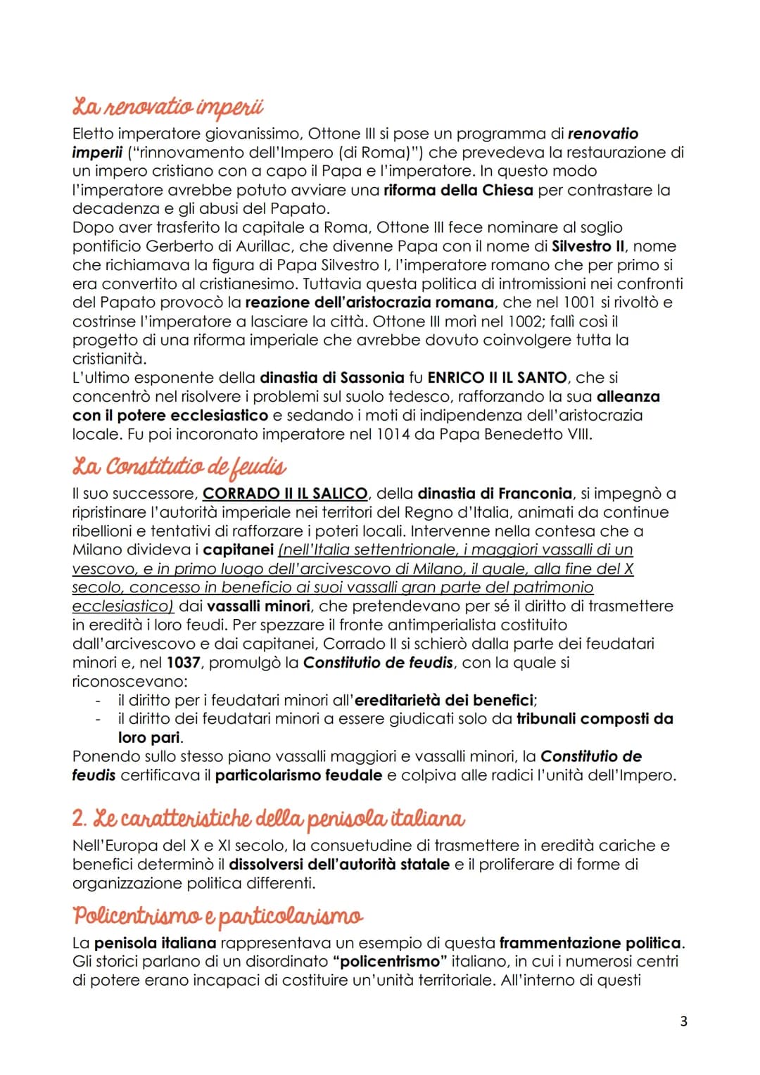 # Poteri universali e istituzioni in Italia
(X-XII secolo)
1. Il sacro Romano impero germanico
Con l'abdicazione di Carlo il Grosso ebbe i