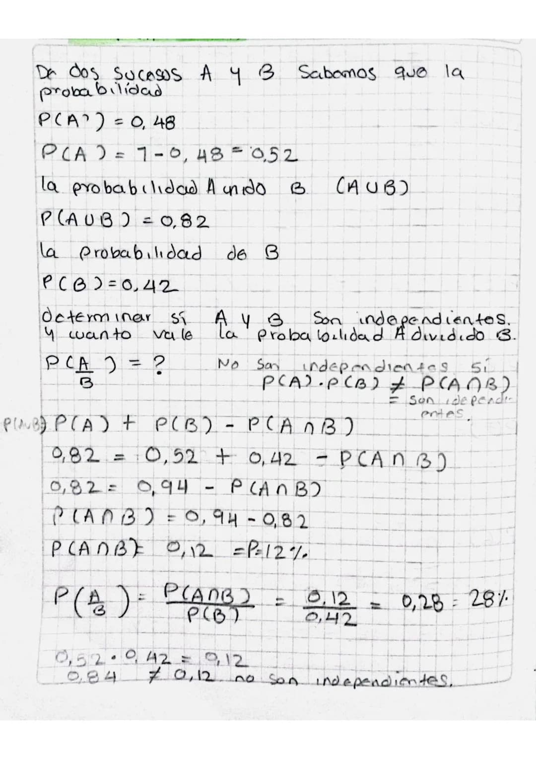 Cakulb de probabilidades.
En on experimento aleatorio la probabilidad
de que on Evento E ocurra ES.
$P(E) = \frac{#E}{\#s}$
donde #E es l