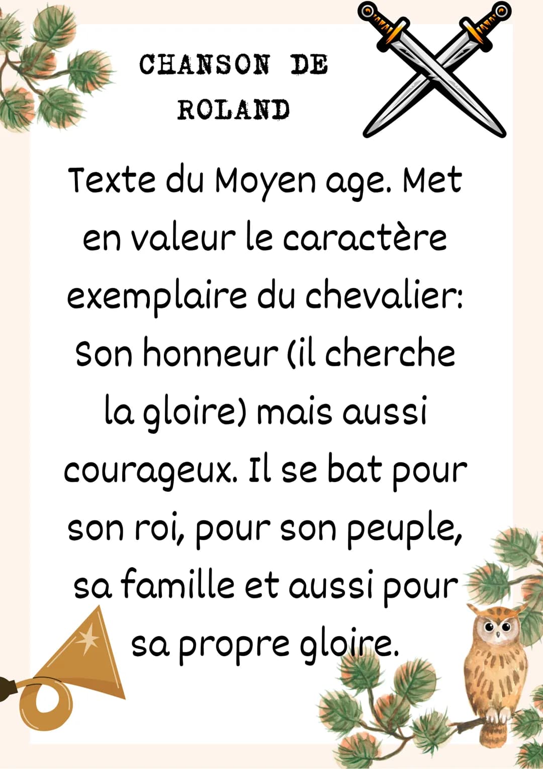FRANÇAIS
LE RÉCIT ÉPIQUE
Un récit épique célèbre les exploits
des héros. Les actions des
personnages sont alors amplifiées et
leur supério