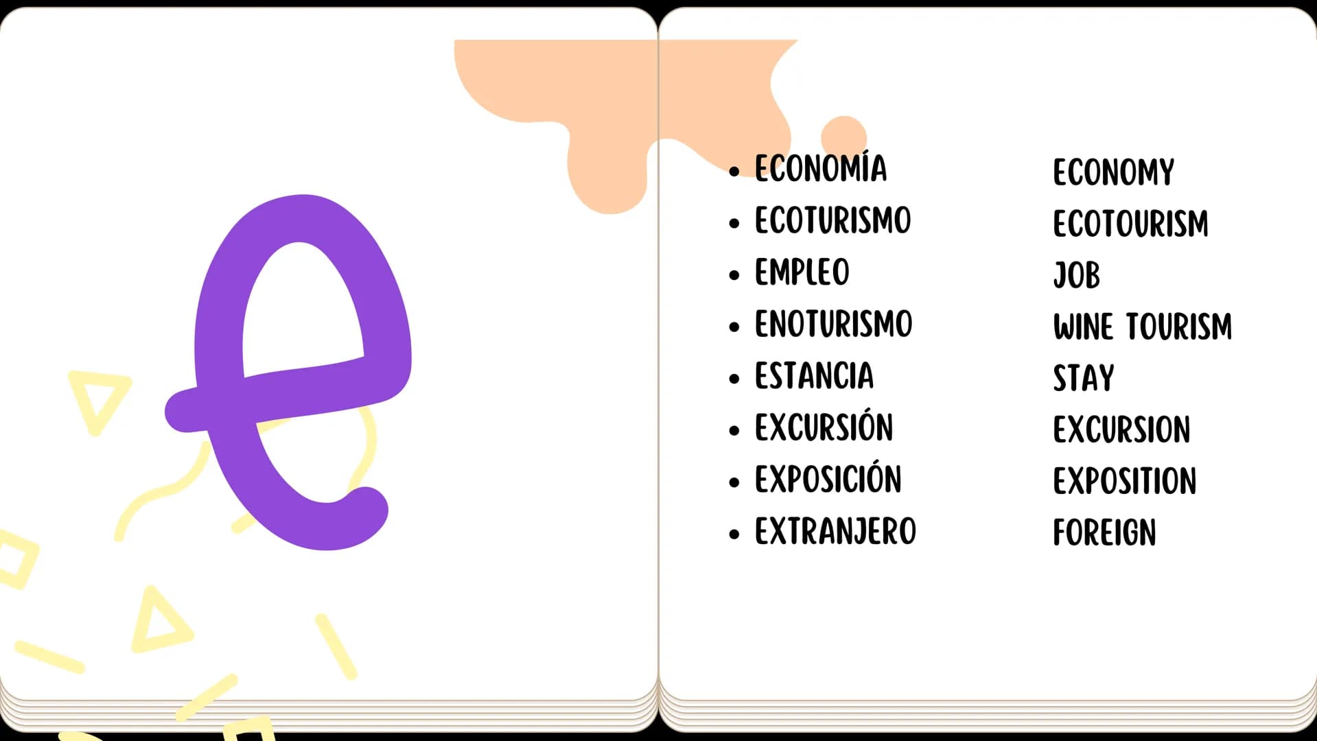 # DICCIONARIO
English
Español ESPAÑOL ENGLISH
A ESPAÑOL A ENGLISH
A
• ACUEDUCTO
• AGENCIA DE VIAJES
• AGLOMERACIÓN
• ALCÁZAR
• ANTIG