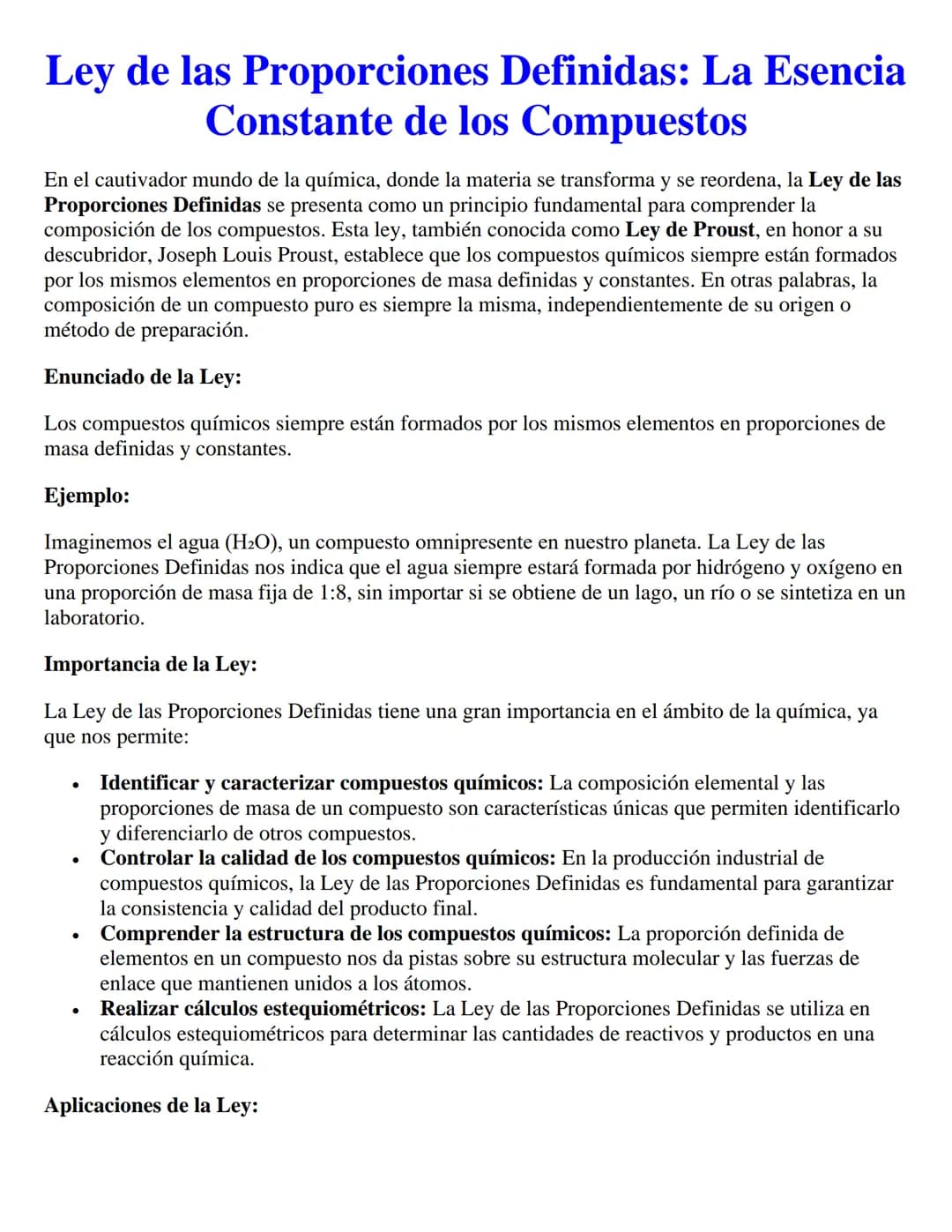 # Ley de las Proporciones Definidas: La Esencia
# Constante de los Compuestos
En el cautivador mundo de la química, donde la materia se tra
