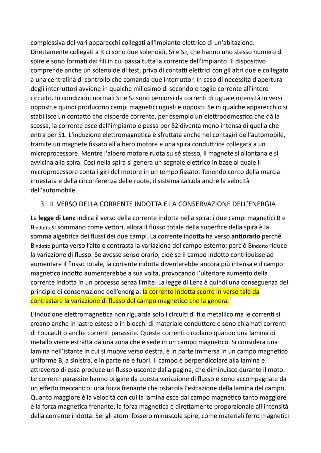 # CAPITOLO 22: L'INDUZIONE ELETTROMAGNETICA
1. LA CORRENTE INDOTTA
Osservando che vicino a un filo percorso da corrente un ago magnetico r
