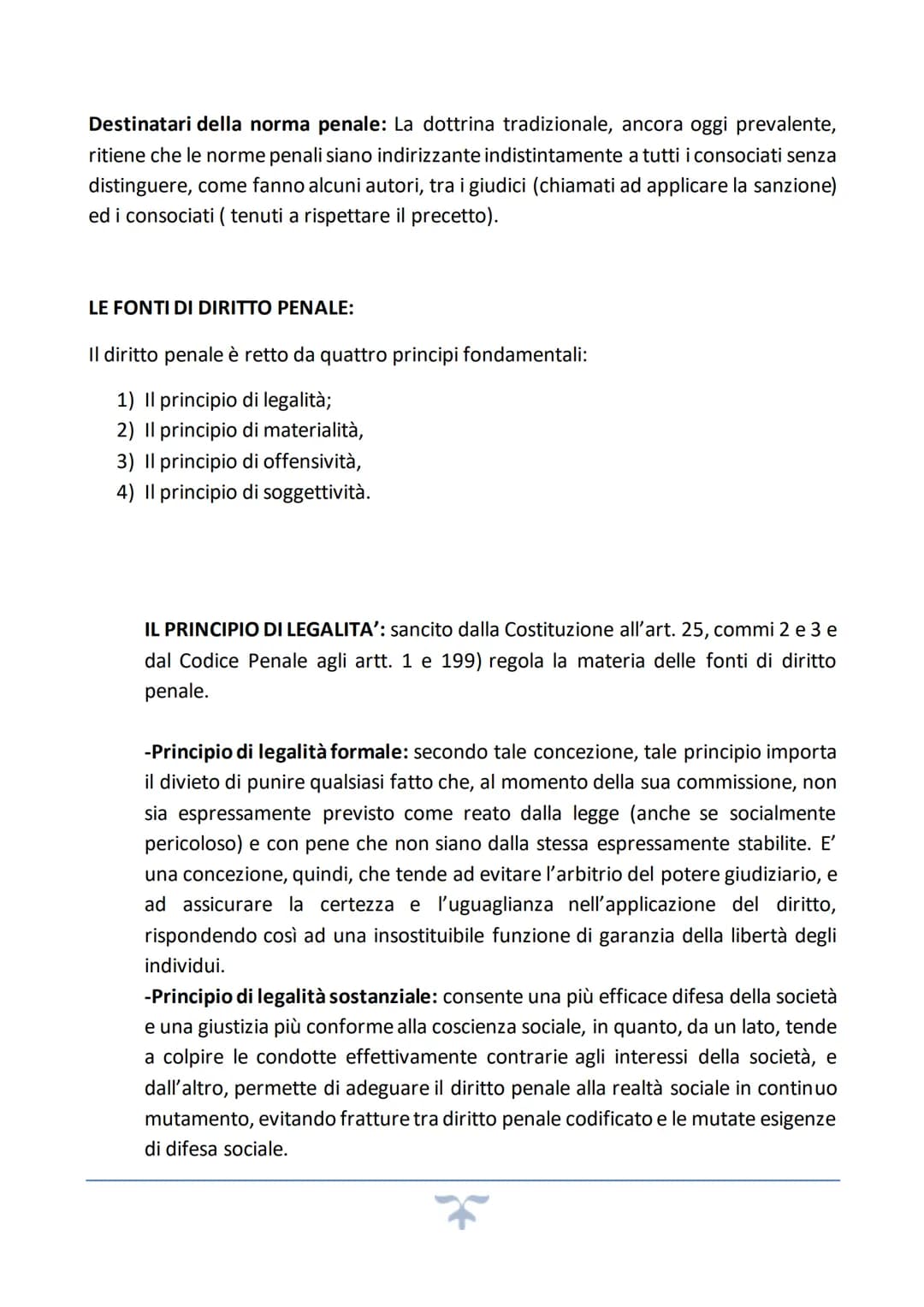 # CAPITOLO PRIMO
Concetti introduttivi
Definizione di diritto penale: costituisce quel complesso di norme giuridiche con cui lo
Stato, med