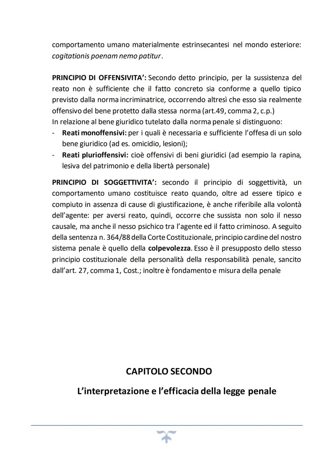 # CAPITOLO PRIMO
Concetti introduttivi
Definizione di diritto penale: costituisce quel complesso di norme giuridiche con cui lo
Stato, med