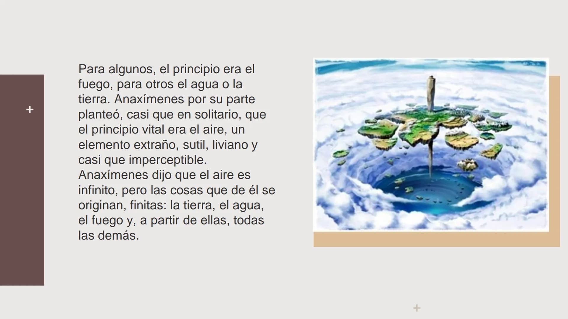 # Anaxímenes
Integrantes: +
+
+
# Anaxímenes.
Tabla de contenidos.
01
¿Quién fue
Anaxímenes?
02
¿Cuál es el
pensamiento de
anaxímenes? #