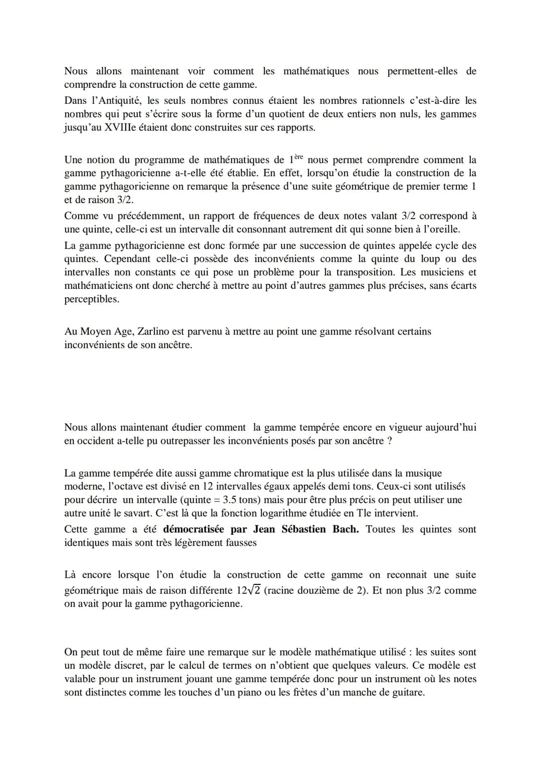# GO Maths
Comment les notes de musique occidentales ont-elles été établies de l'Antiquité
au XVIIIe siècle ?
Bonjour, aujourd'hui je vais