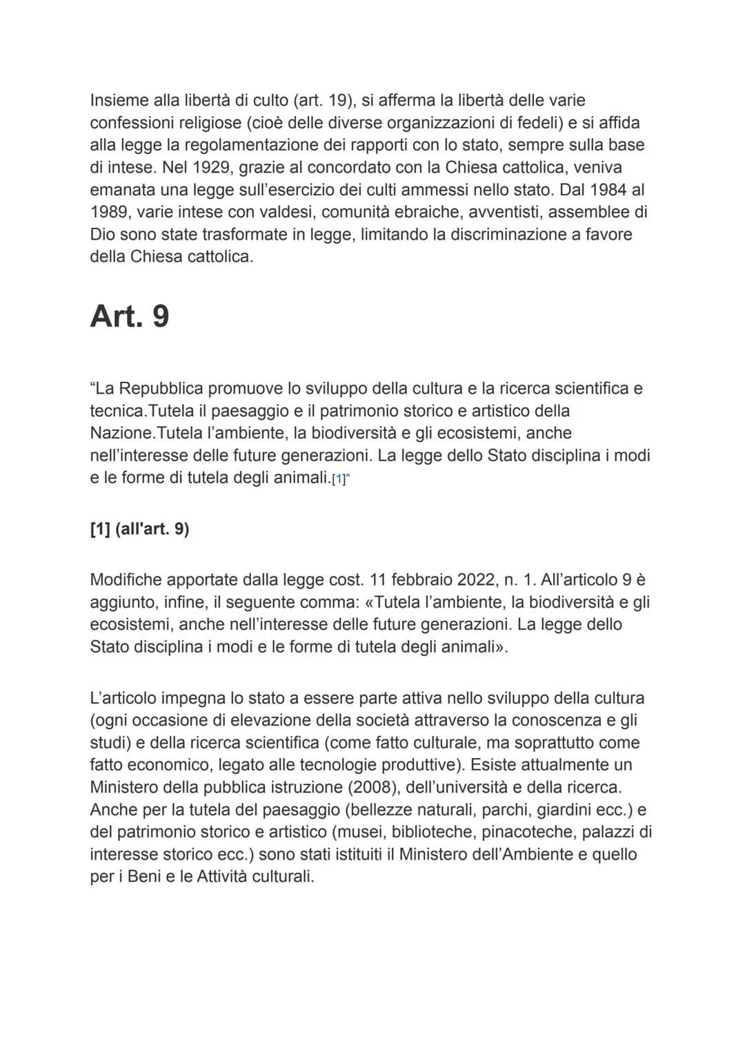 # La costituzione
Principi fondamentali
Art. 1
"L'Italia è una Repubblica democratica, fondata sul lavoro. La sovranità
appartiene al popolo