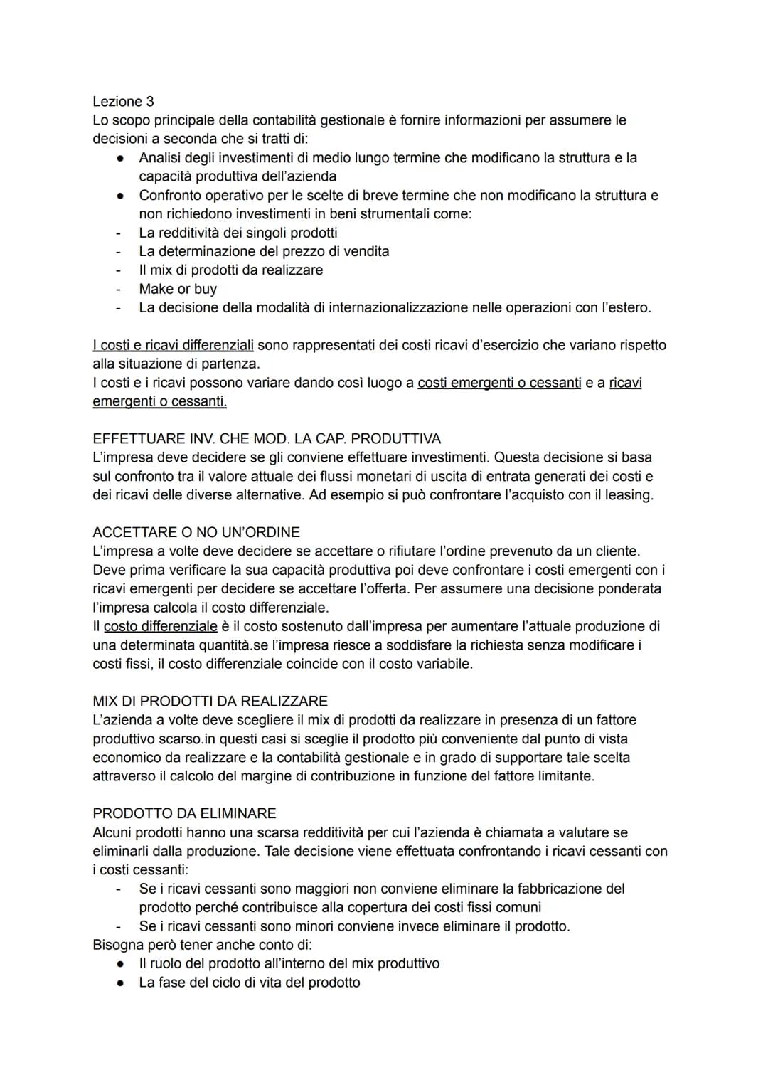 # LA CONTABILITÀ GESTIONALE
II il sistema informativo direzionale supporta gli organi direzionali nell'assumere le decisioni
attraverso pro