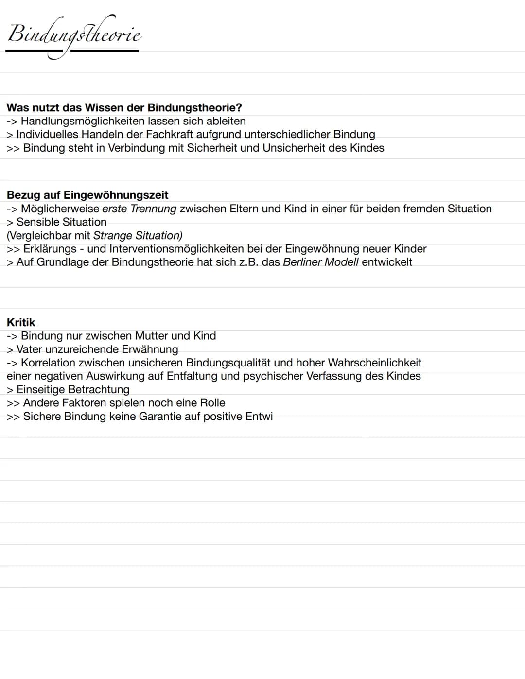# Bindungstheorie
Nach Bowlby, Roberston und Ainsworth
Umfassendes Konzept der Entwicklung der Persöhnlichkeit
Was besagt die Bindungsthe