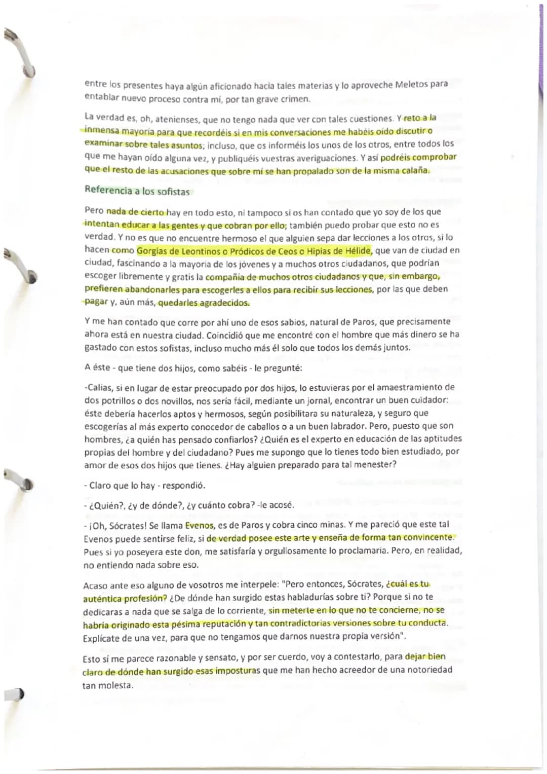 APOLOGIA SOCRATES
1ª PARTE
Introducción
- cualidades del orador
- Estilo del alegato
Primeras acusacioneS
- 10) awado anonimos
- El ori