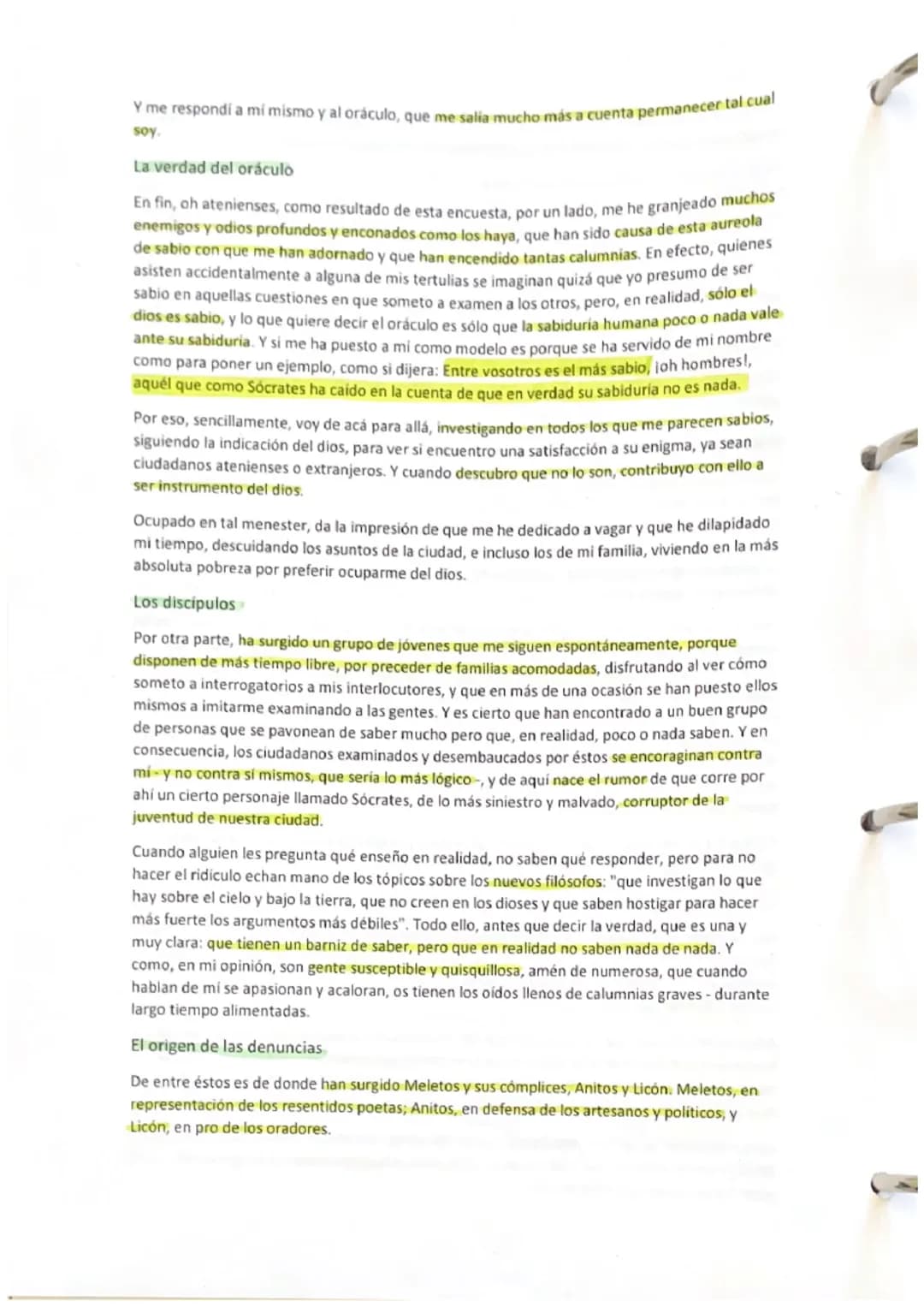 APOLOGIA SOCRATES
1ª PARTE
Introducción
- cualidades del orador
- Estilo del alegato
Primeras acusacioneS
- 10) awado anonimos
- El ori