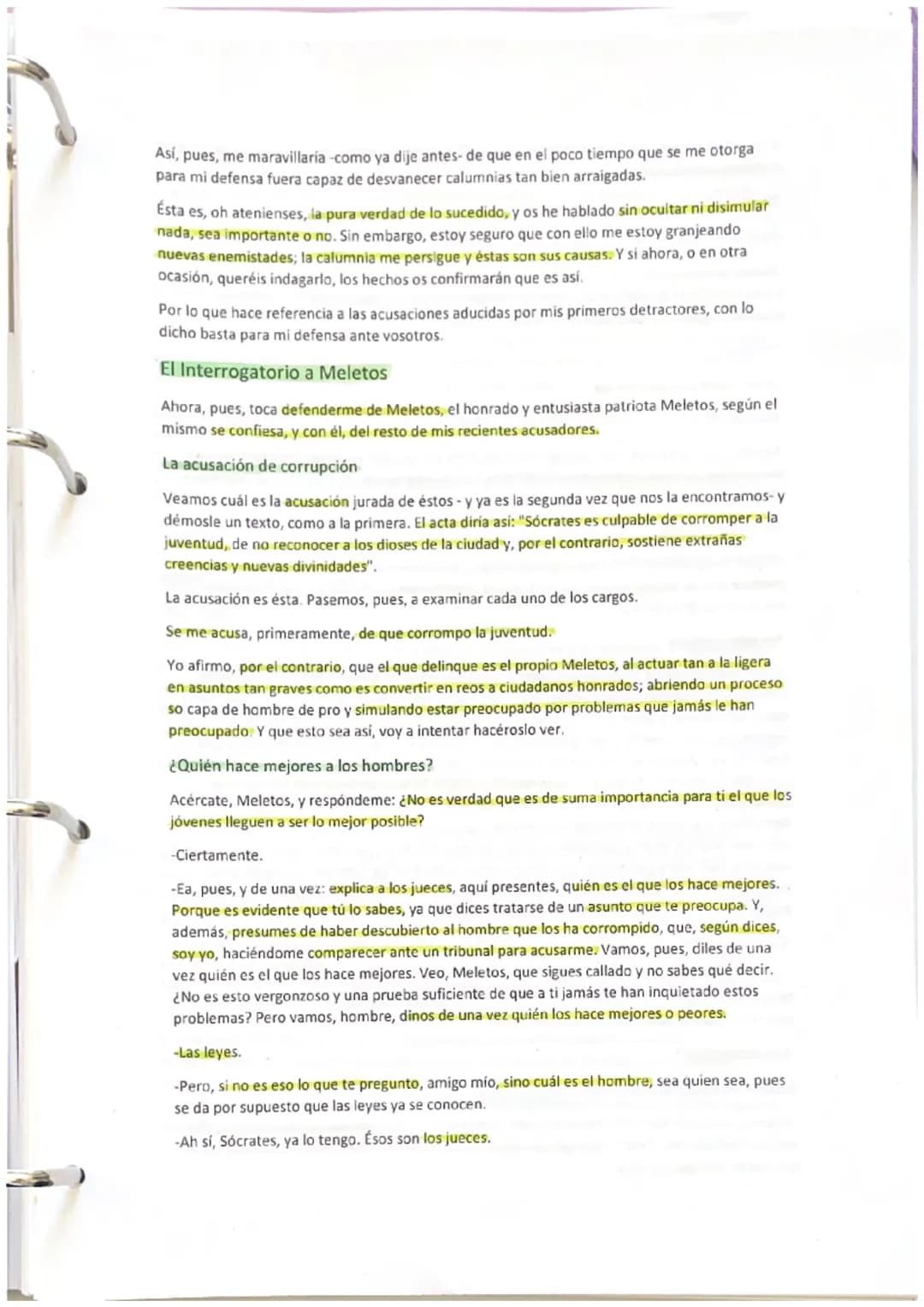APOLOGIA SOCRATES
1ª PARTE
Introducción
- cualidades del orador
- Estilo del alegato
Primeras acusacioneS
- 10) awado anonimos
- El ori