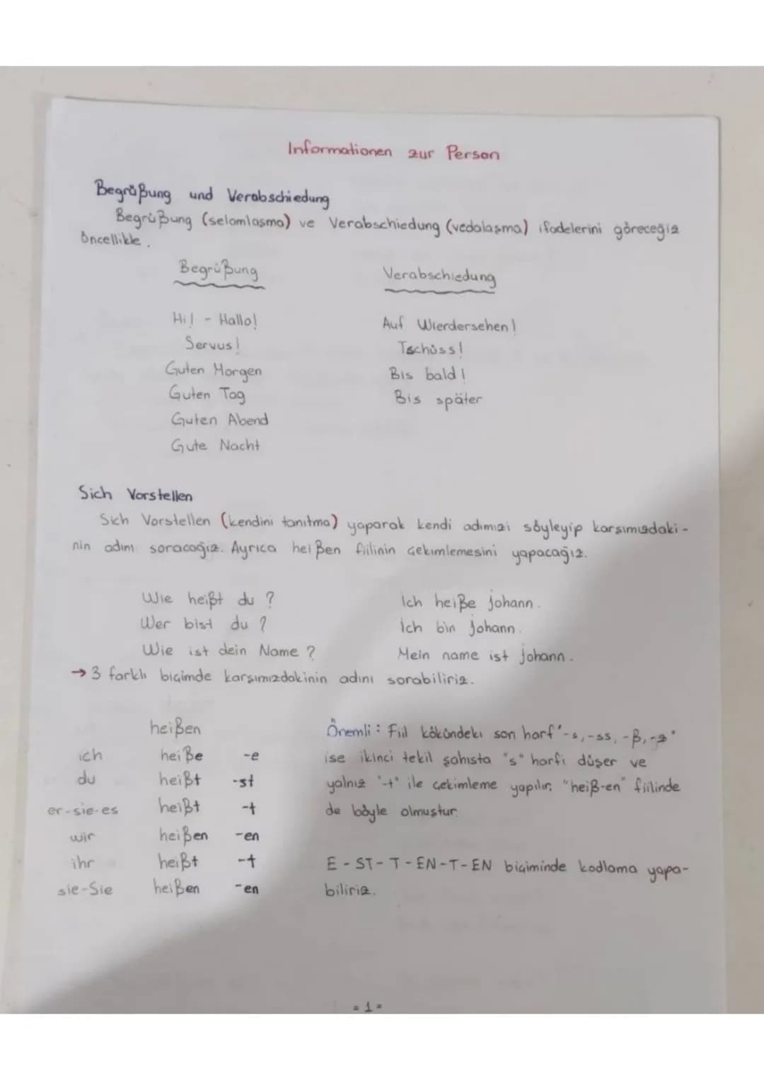 # Informationen
zur Person
Begrüßung und Verabschiedung
Begrüßung (selamlasma) ve Verabschiedung (vedalaşma) ifadelerini göreceğiz
Bncellik