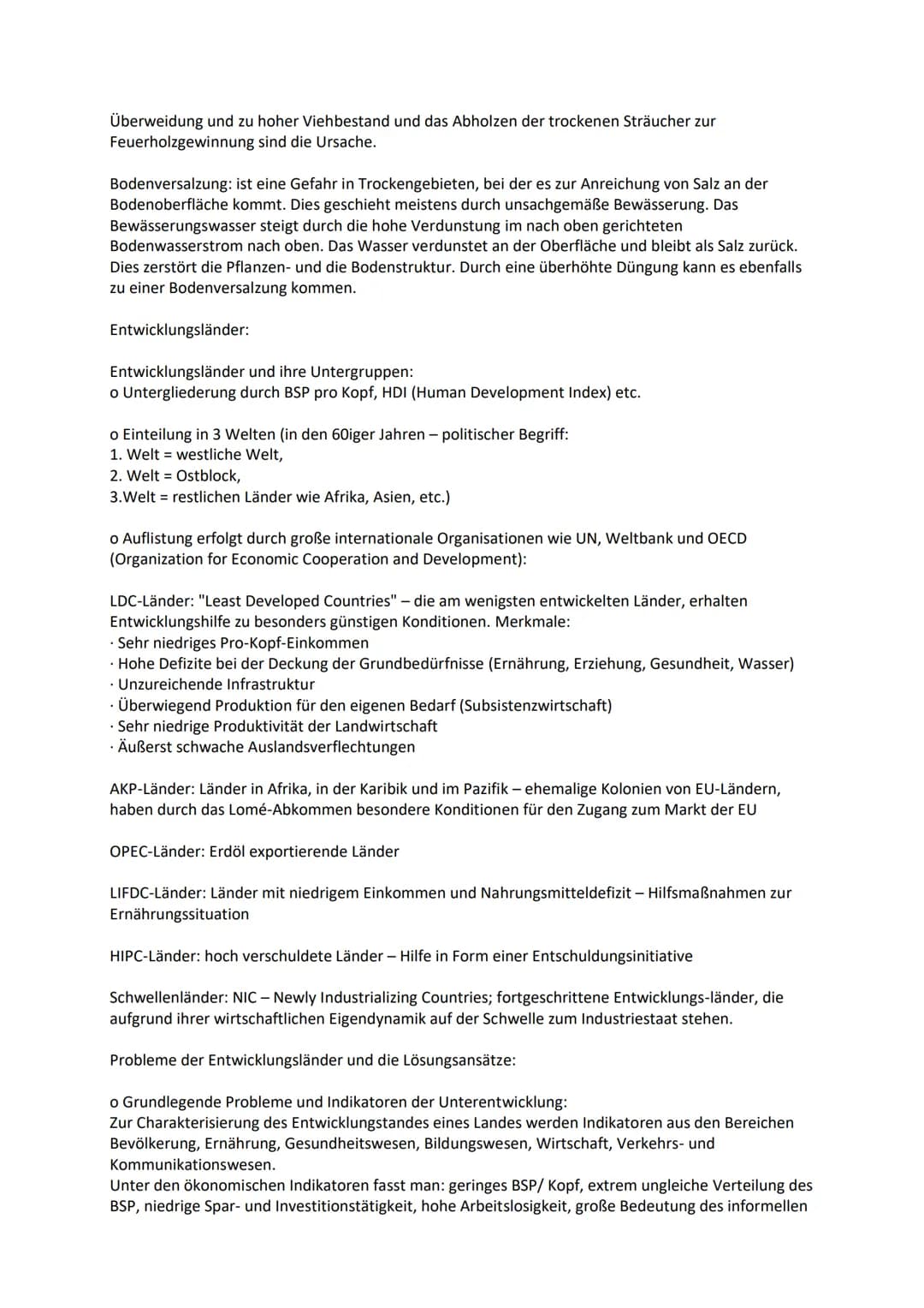 ABI - Wiederholung Erdkunde
Klimaklassifikation & Vegetationszonen:
o Polare Zone
o Tundra (subpolare Klimazone)
o Boreale (nördliche) N