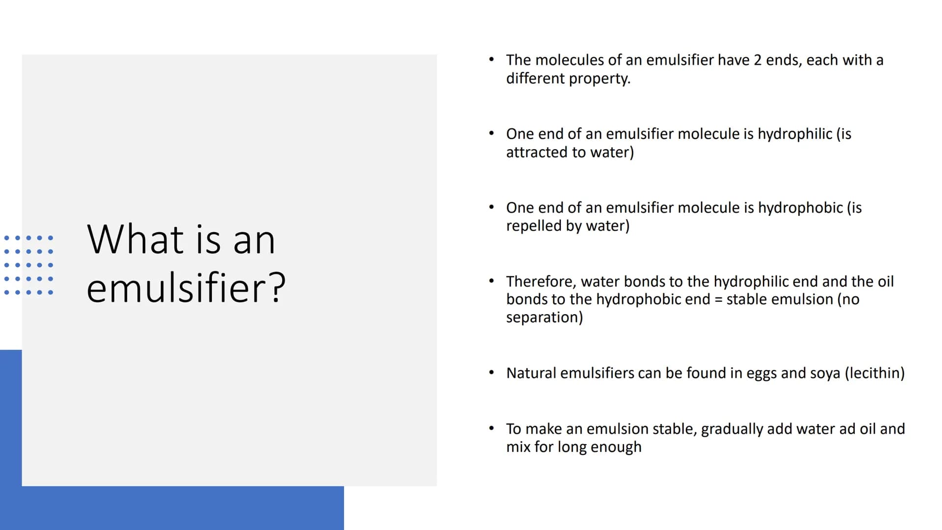 # Changing
Properties of Fats
and Oils - Aeration
- Shortening
- Plasticity
- Emulsification
Changes Aeration
• Aeration = incorporating/tr