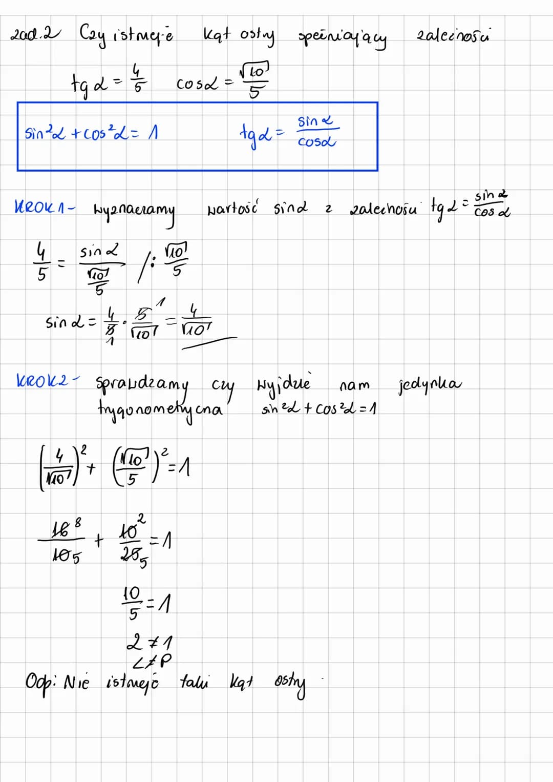 # TRYGONOMETR
(ZADANIA)
PRZYPOMNIENIE
THIERDZENIE PITAGORASA
C
a
a²+b²=c²
b
FUNKCJE TRYGONOMETRYCZNE
sin$\alpha$= $\frac{a}{c}$ sin$\b