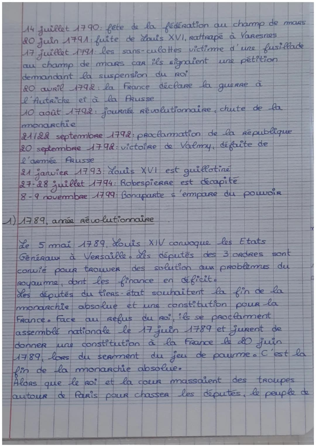 # histoire: L'europe boulversée par la Révolution française
Vocabulaire et mots clefs:
assemblé constituante: assemblé de député dont la
m