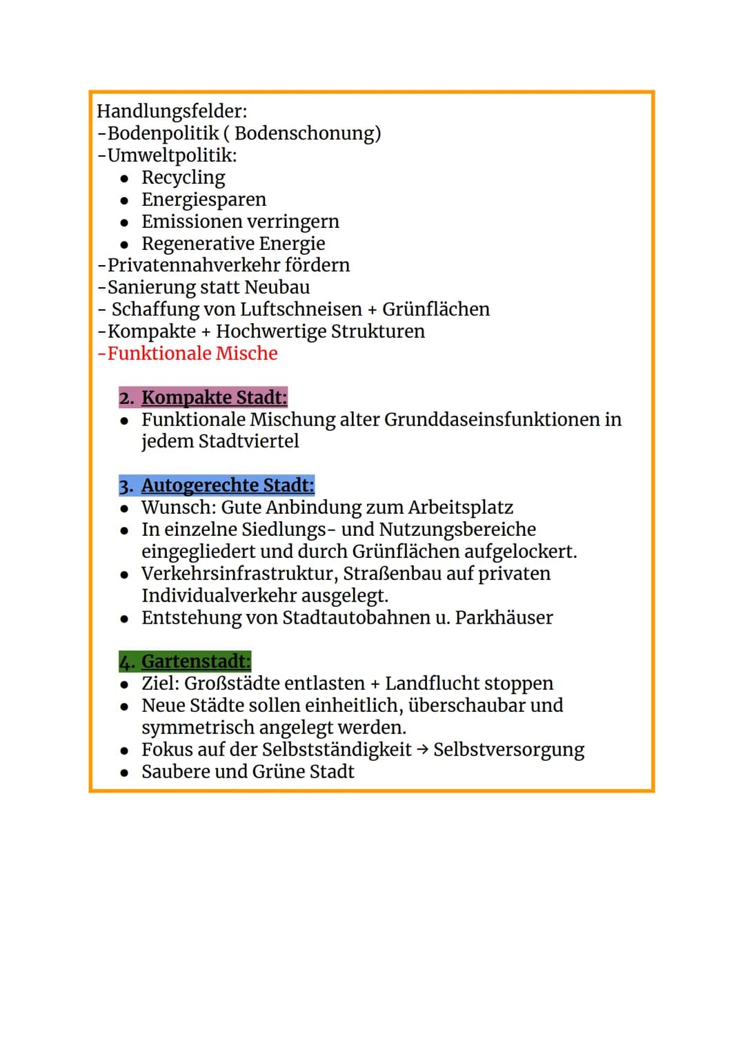 # Stadtentwicklung und Stadtstrukturen
Stadttypen:
Stadt: Stadtrecht ab. 2.000 Einwohner
Landstadt: 2.000-5.000 Einwohner
Kleinstadt: 5.