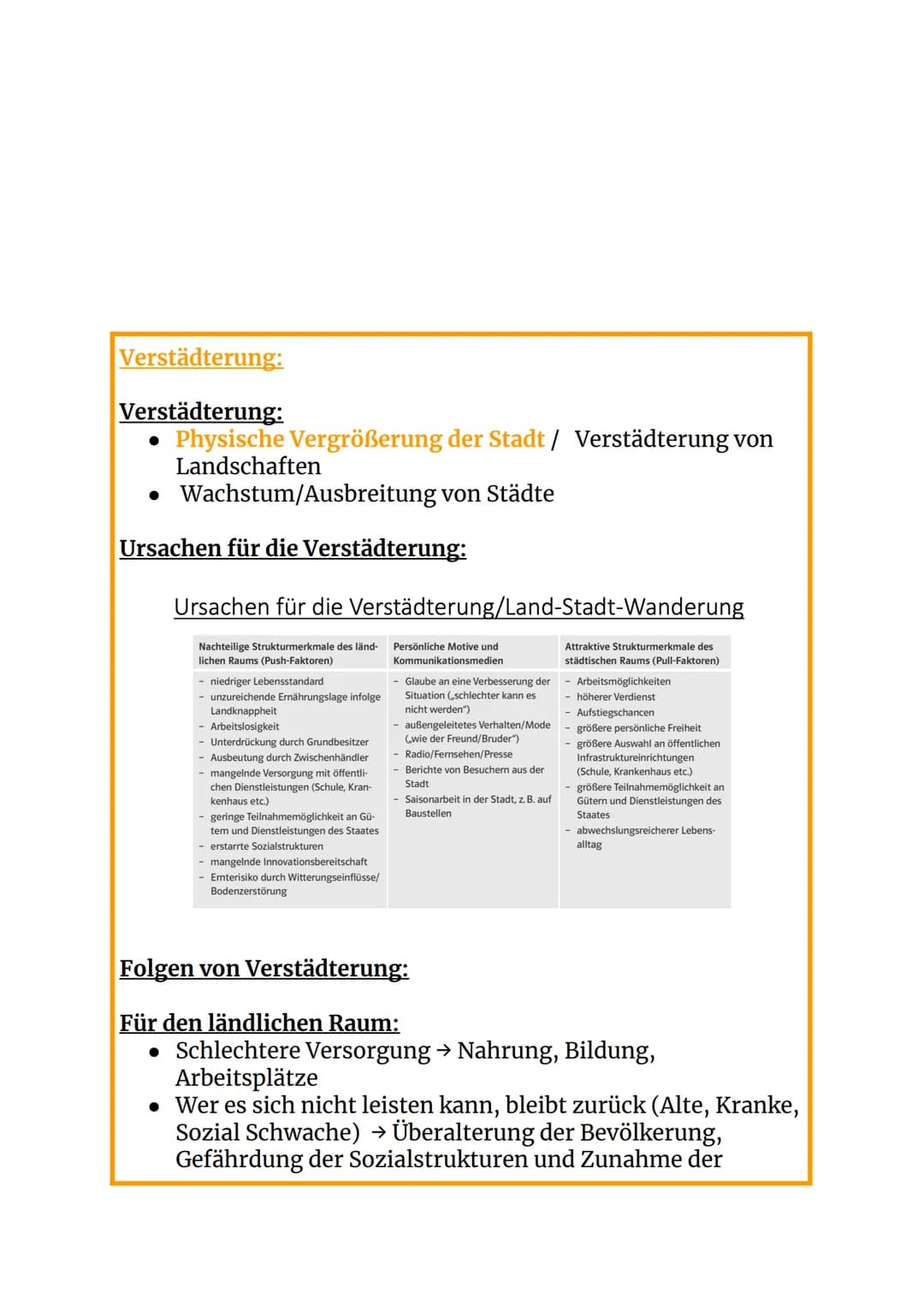# Stadtentwicklung und Stadtstrukturen
Stadttypen:
Stadt: Stadtrecht ab. 2.000 Einwohner
Landstadt: 2.000-5.000 Einwohner
Kleinstadt: 5.