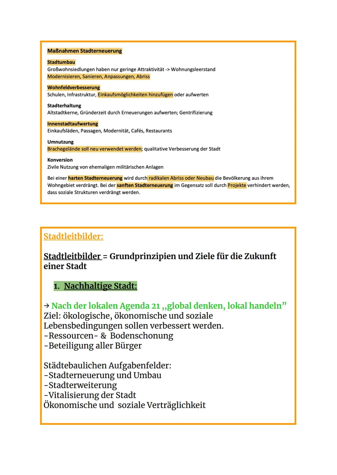 # Stadtentwicklung und Stadtstrukturen
Stadttypen:
Stadt: Stadtrecht ab. 2.000 Einwohner
Landstadt: 2.000-5.000 Einwohner
Kleinstadt: 5.