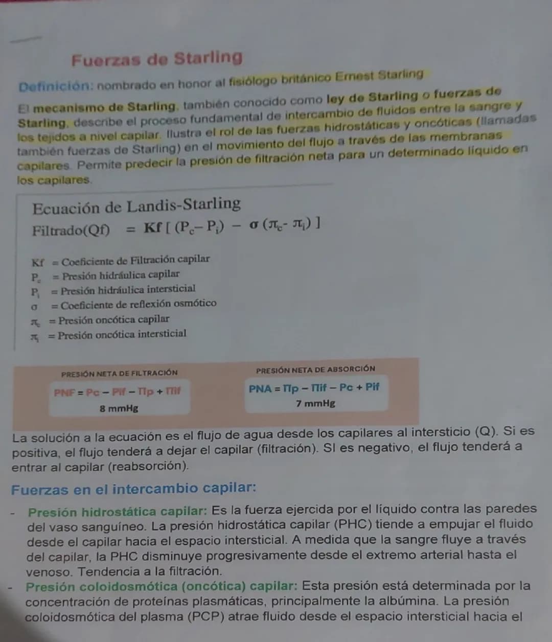 # Fuerzas de Starling
Definición: nombrado en honor al fisiólogo británico Emest Starling
El mecanismo de Starling, también conocido como