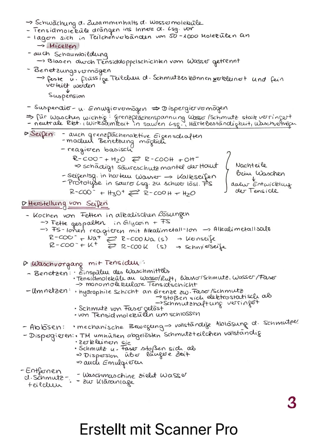 # Organische Chemie
Lernzettel Test. Fette
1 Allgemeines
- Makromolekül
Glycerin + 3 Fettsäuren Triglycerid
+ Wasser
A-C-O-H + CH3-(CH2)$_