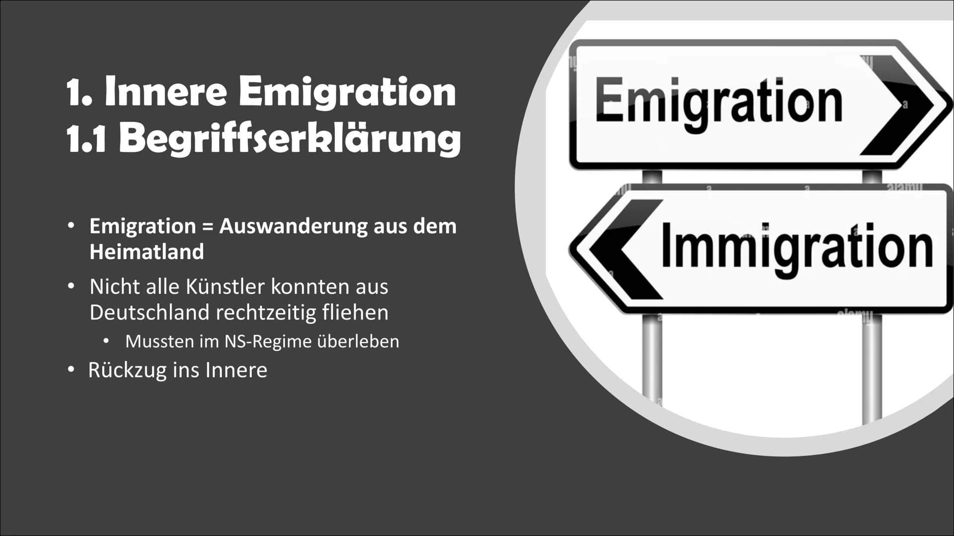 Literatur der „Innere Emigration“
, 10.02.23 # Gliederung
1. Innere Emigration
1.1 Begriffserklärung
1.2 Definition
2. Historischer Kontex
