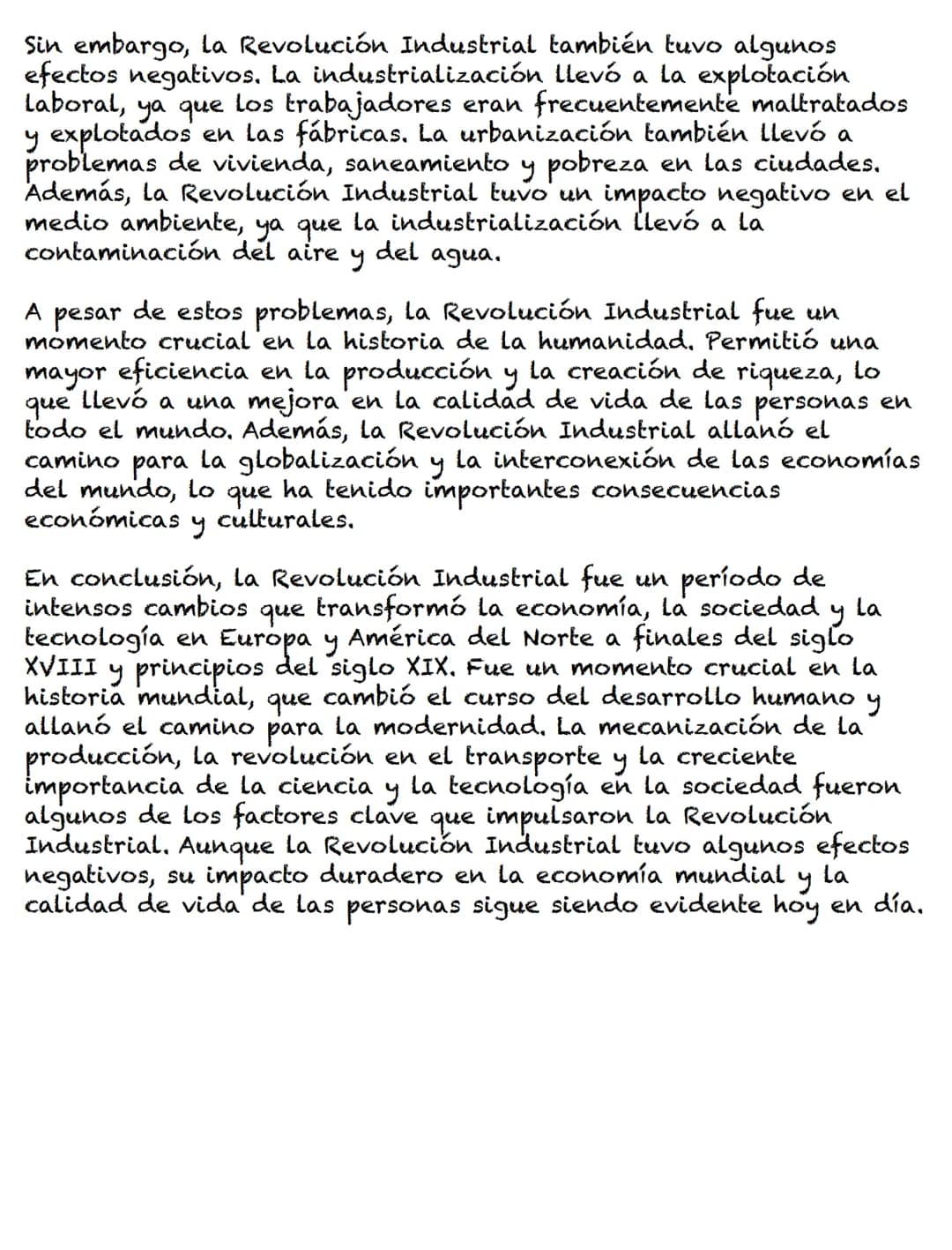# LA REVOLUCION INDUSTRIAL
La Revolución Industrial fue un período de intensos cambios que
transformó la economía, la sociedad y la tecnolo