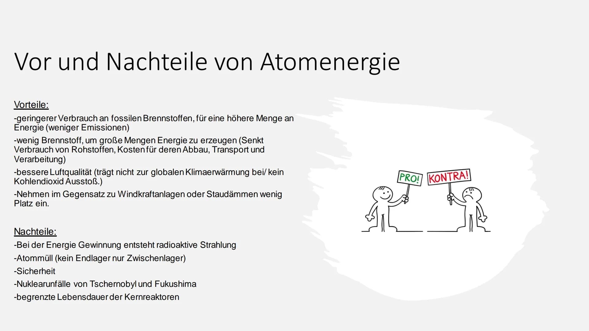 Atomenergie
Von Mia und Veronika Inhaltsverzeichnis
-Allgemein
-Was ist Kernenergie?
-Geschichte der Kernenergie
-Aufbau und Funktionsweis