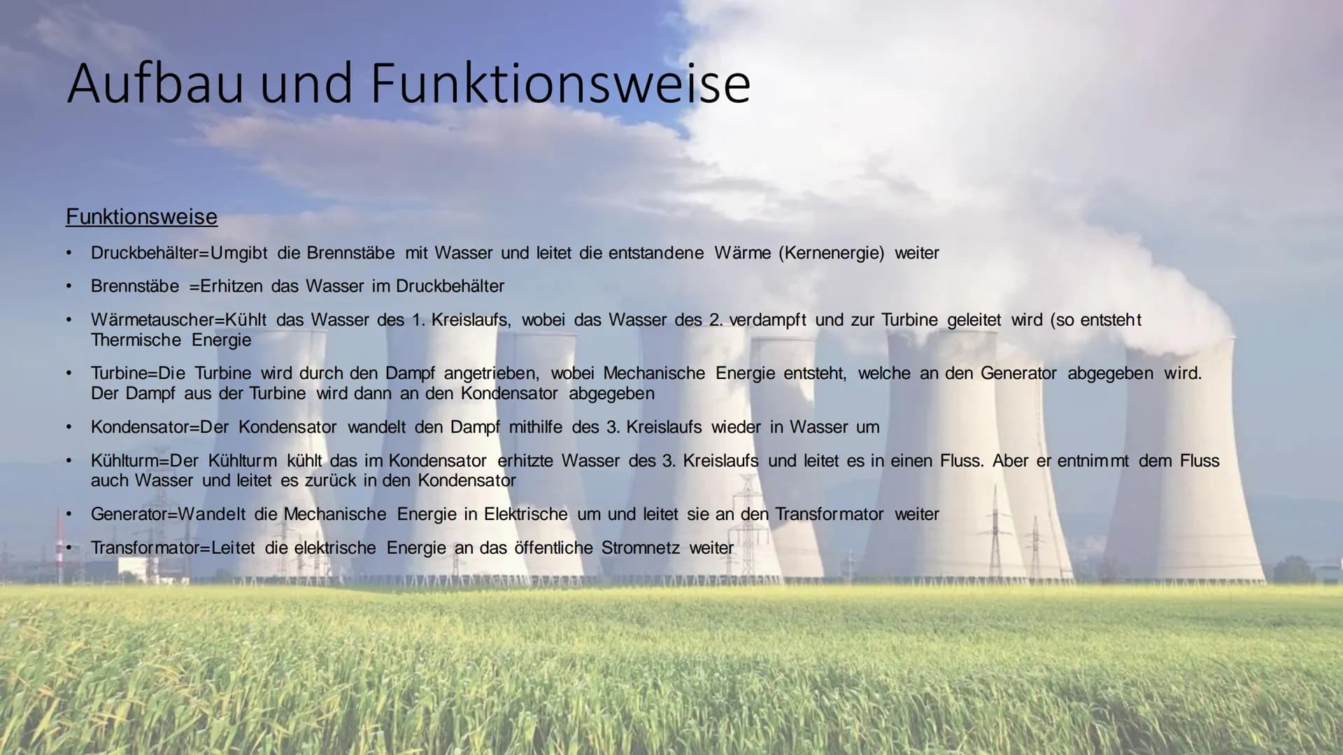 Atomenergie
Von Mia und Veronika Inhaltsverzeichnis
-Allgemein
-Was ist Kernenergie?
-Geschichte der Kernenergie
-Aufbau und Funktionsweis