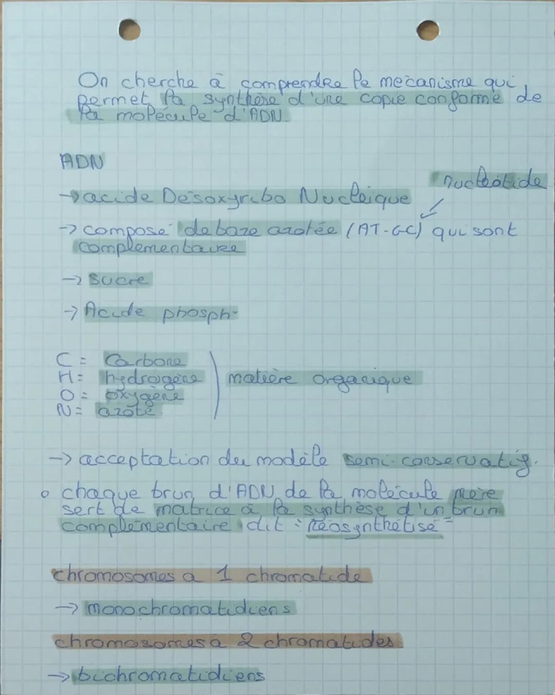 # 1 spe SVT
chap 2 Pa Replication de l'ADN
Comment passet on d'us
ane chromatide a
'on d'un chromosome a
des chromosomes a 2
chromatides d